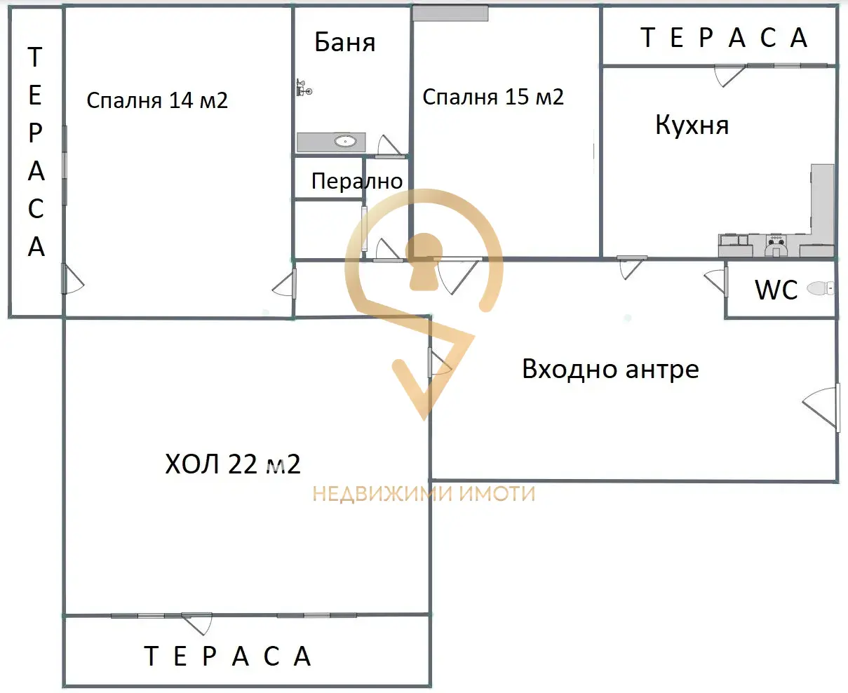Апартамент с четири отделни стаи в гр. Варна/Владиславово