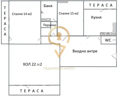 Апартамент с четири отделни стаи в гр. Варна/Владиславово
